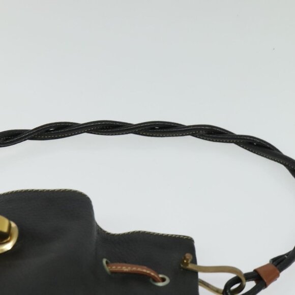 Authentic GUCCI Shoulder Bag Leather Black - Picture 6 of 16